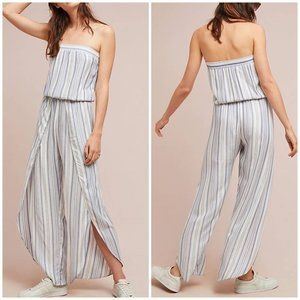 Anthropologie x Drew Boho Striped Linen Jumpsuit